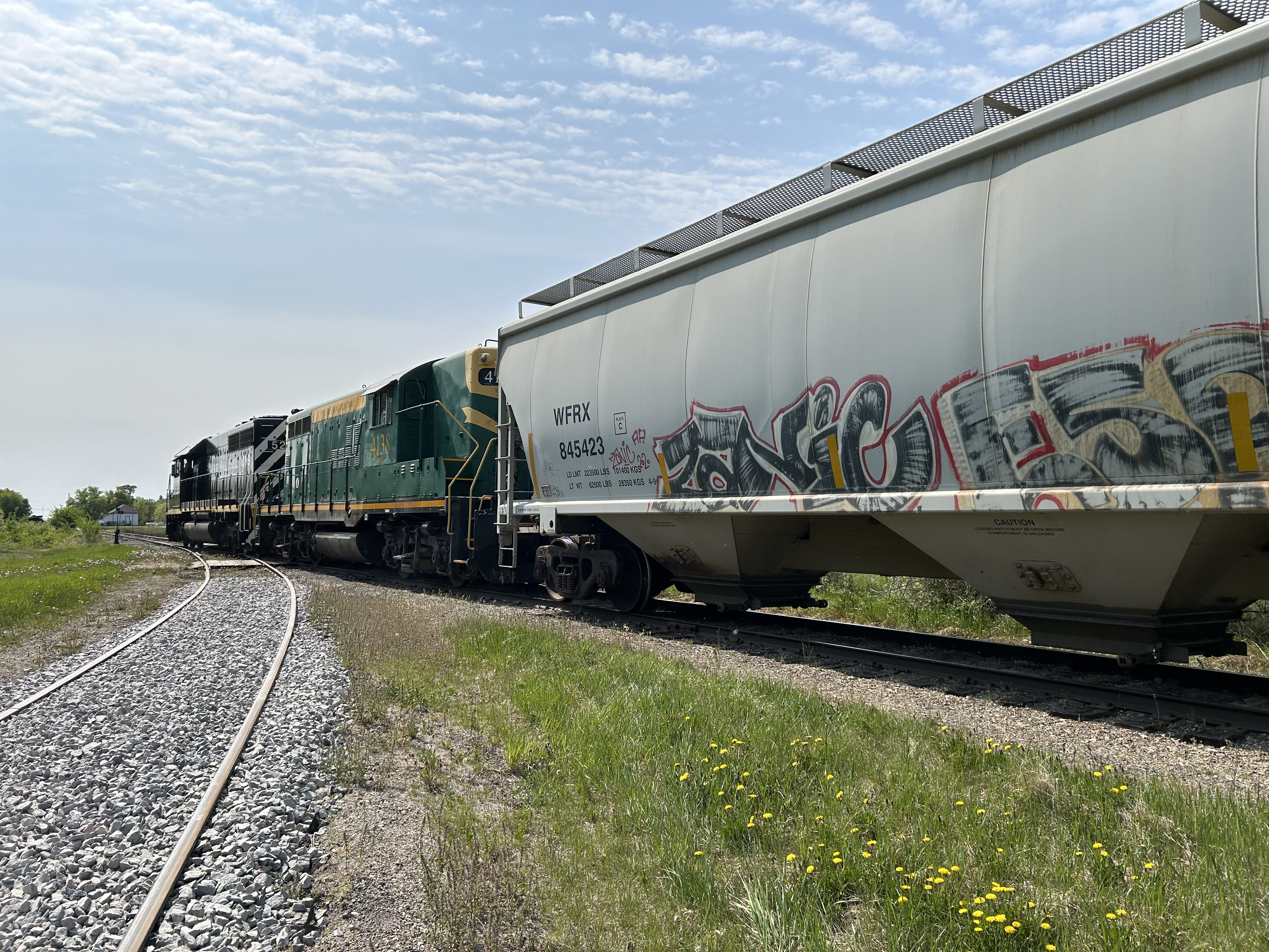Rosser, MB - Railcar Storage - CN, CPKC - second view