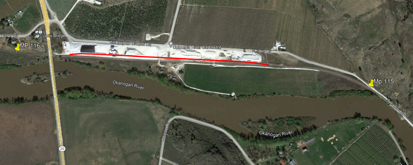 Janis, WA - Railcar Storage - BNSF - Janis, WA