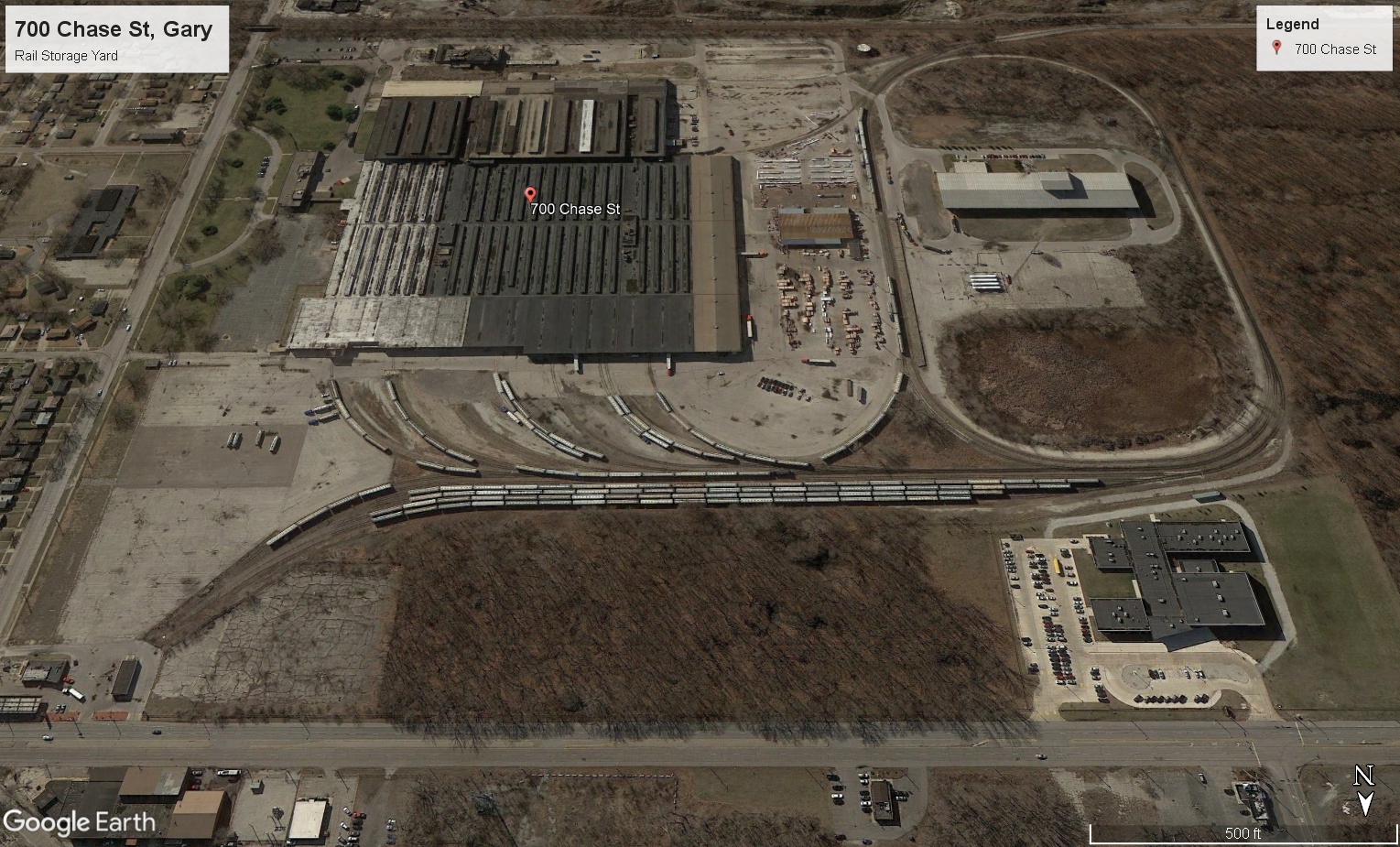 Gary, IN - Railcar Storage - BNSF, CN, CPKC, CSX, NS, UP, IHB - second view